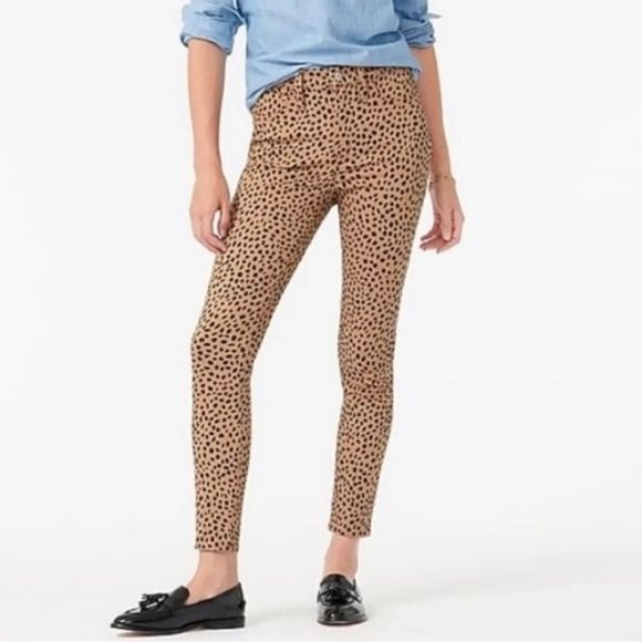 J. Crew Denim - J Crew Leopard Toothpick Denim Pants